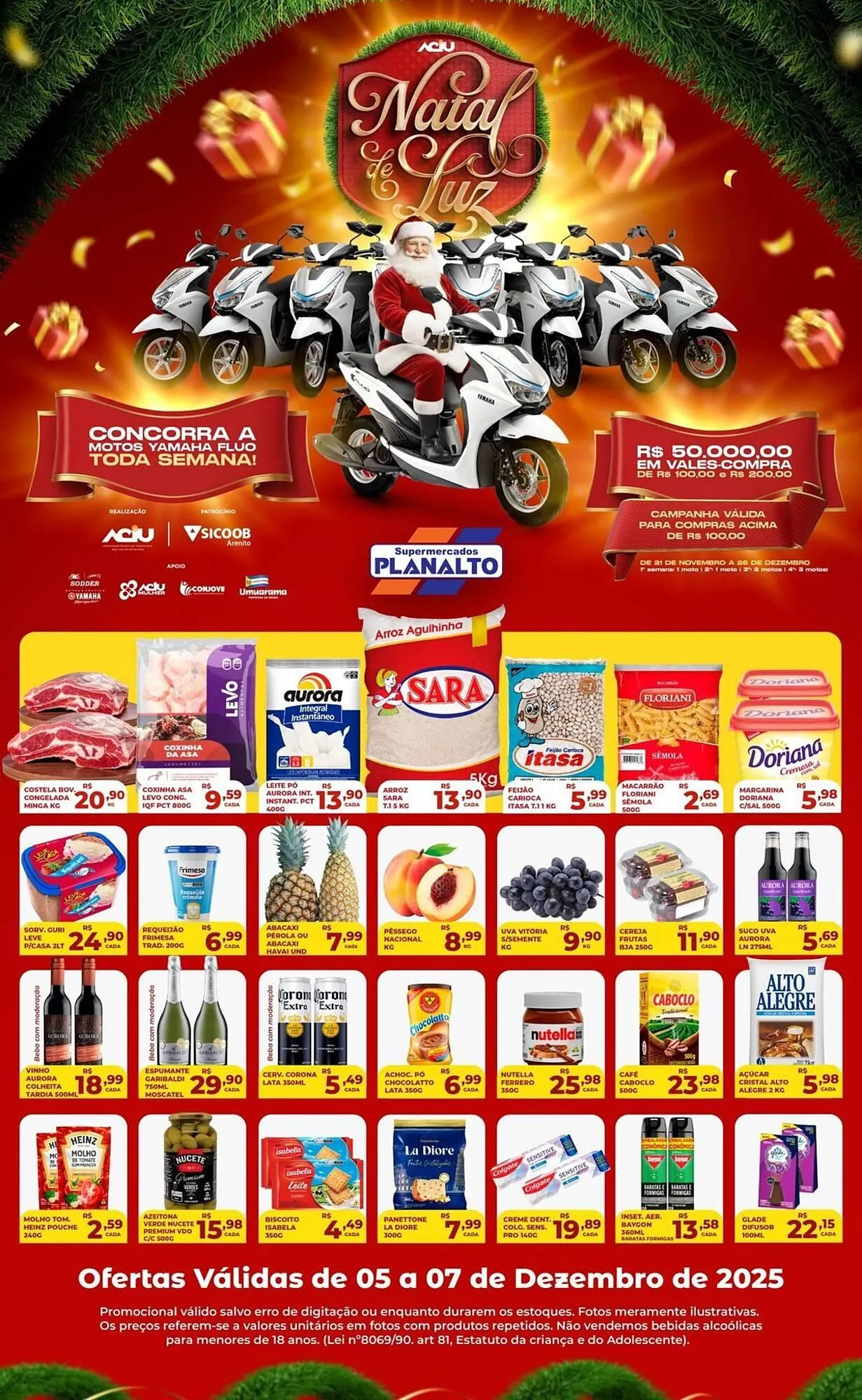 Encarte de Catálogo Supermercados Planalto 5 de dezembro até 7 de dezembro 2025 - Pagina 1