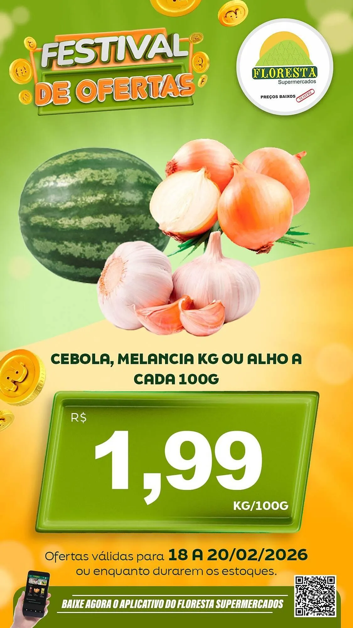 Encarte de Catálogo Floresta Supermercados 18 de fevereiro até 20 de fevereiro 2026 - Pagina 1