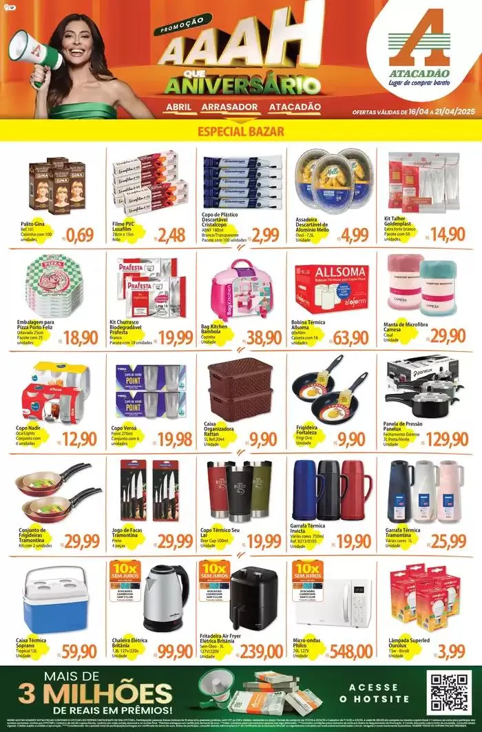 Encarte de Atacadão - Bazar 16 de abril até 21 de abril 2025 - Pagina 1