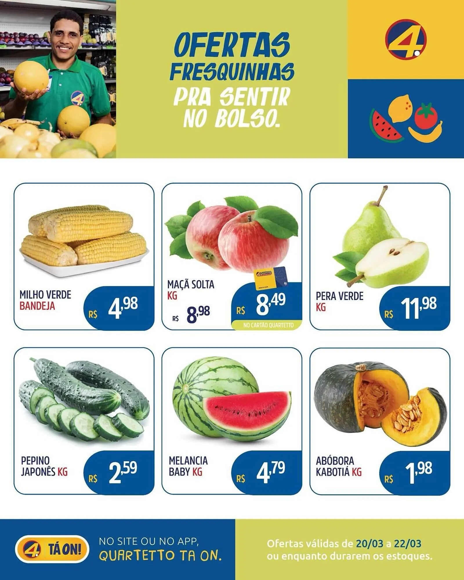 Encarte de Catálogo Quartetto Supermercados 20 de março até 22 de março 2026 - Pagina 2