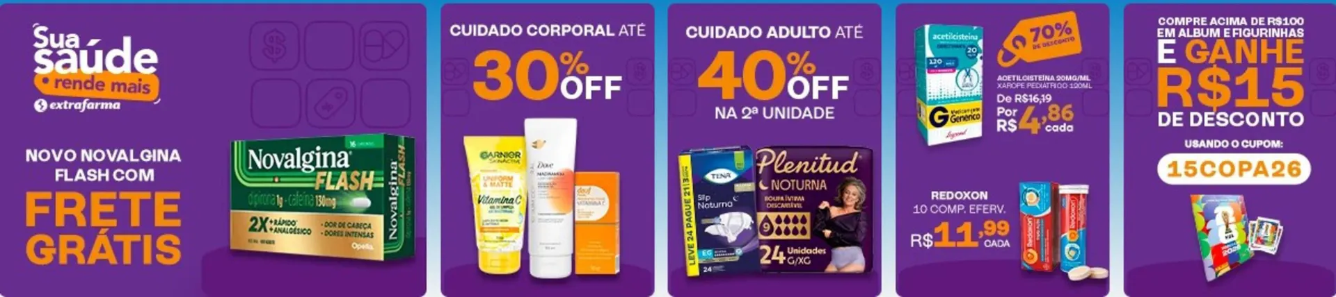 Encarte de Catálogo Extrafarma 30 de abril até 13 de maio 2026 - Pagina 4