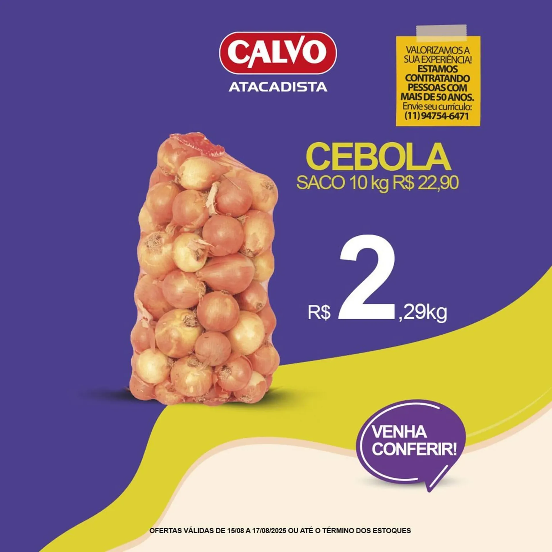 Encarte de Catálogo Calvo Atacadista 20 de agosto até 21 de agosto 2025 - Pagina 1