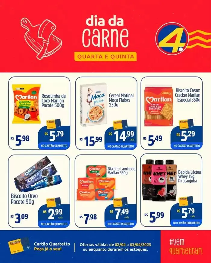 Encarte de Encarte Quartetto Supermercados 2 de abril até 3 de abril 2025 - Pagina 4