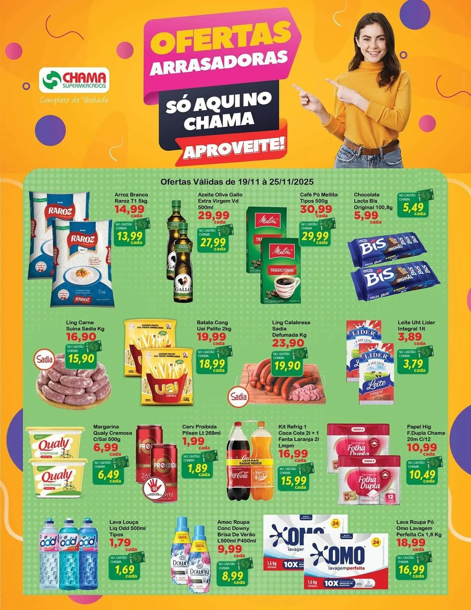 Encarte de Catálogo Chama Supermercados 19 de novembro até 25 de novembro 2025 - Pagina 1