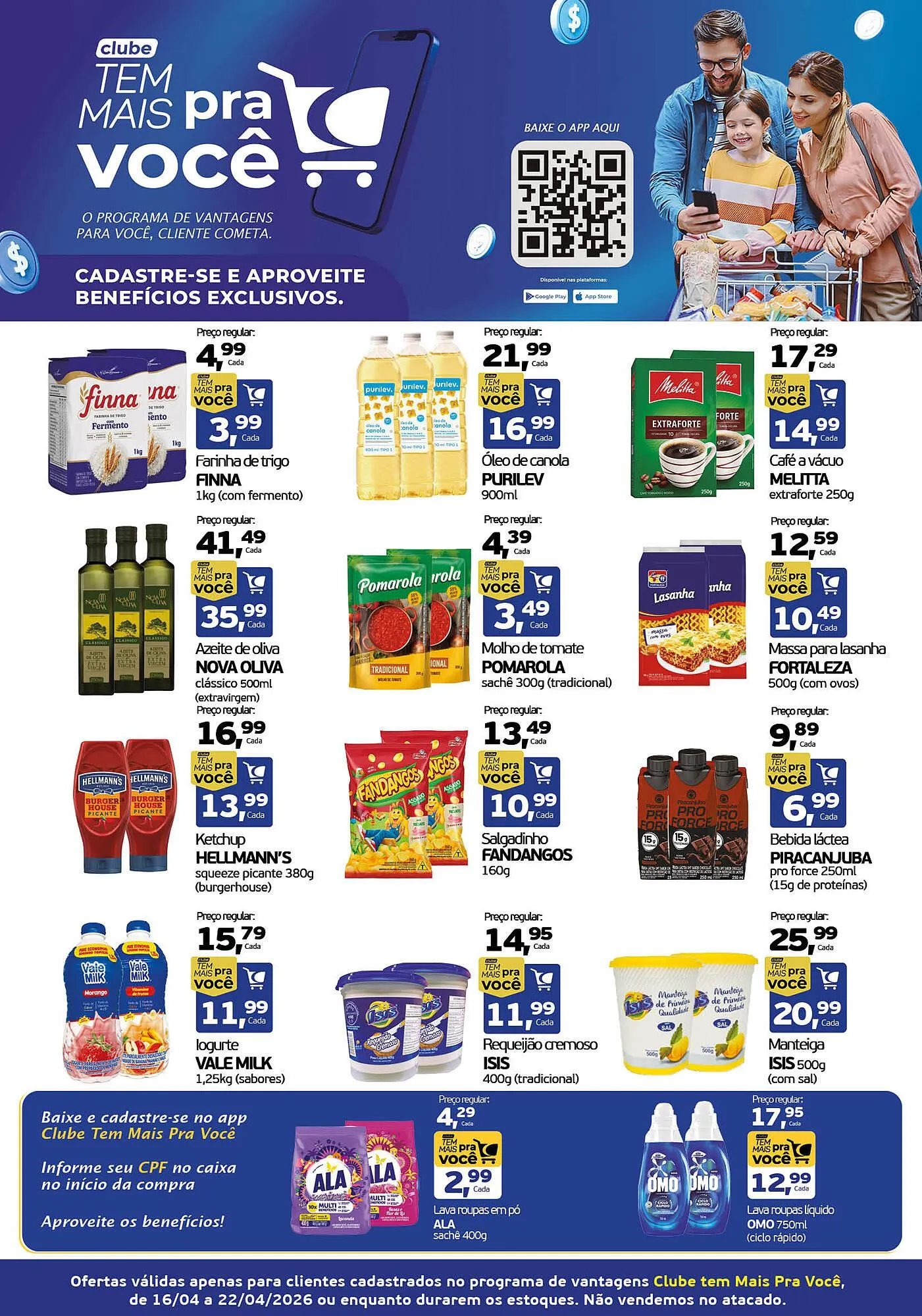 Encarte de Encarte Cometa Supermercados 16 de abril até 22 de abril 2026 - Pagina 1