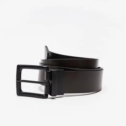 Cinto Preto Largo Metropolitan Dupla Face Preto e Marrom