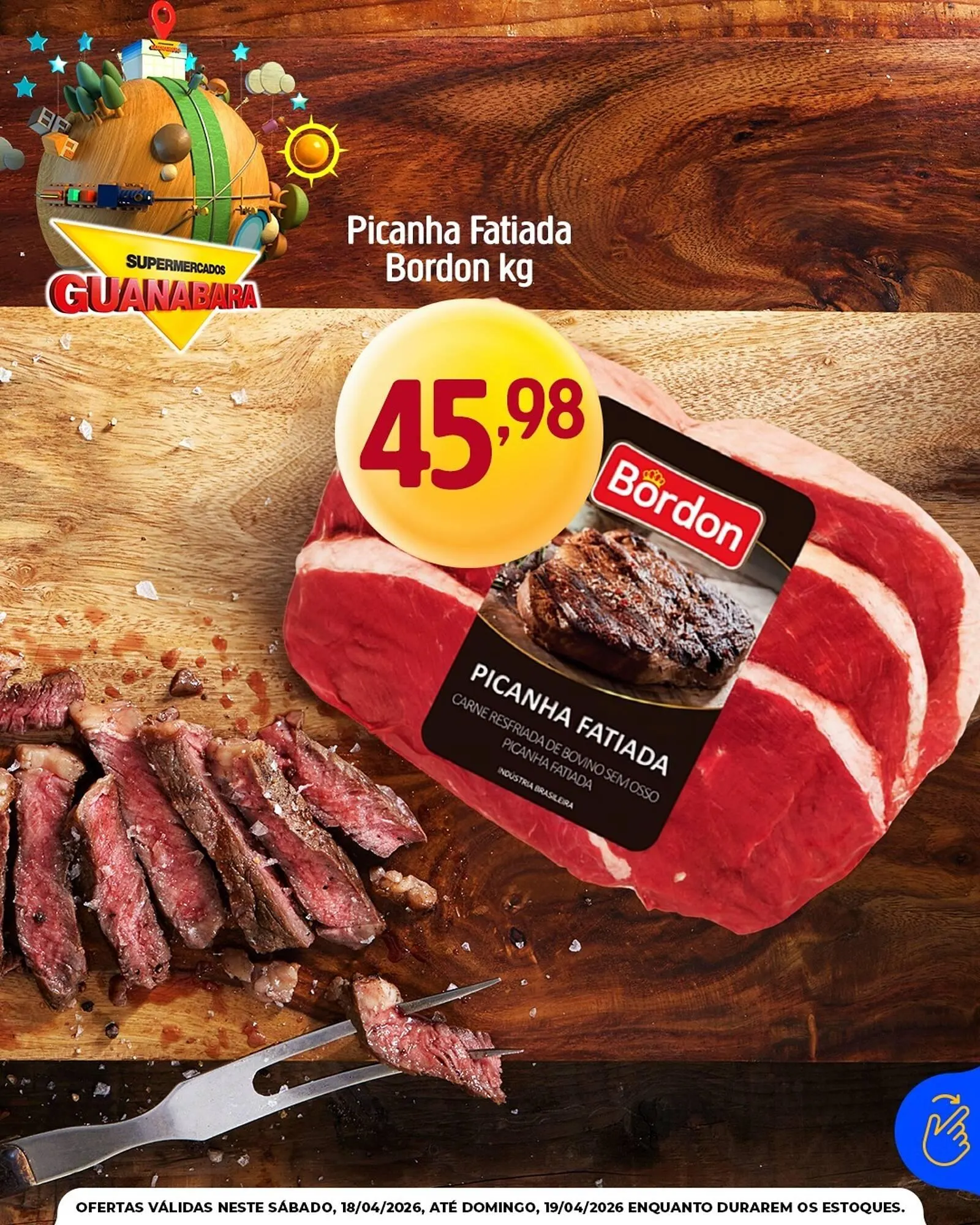 Encarte de Encarte Supermercados Guanabara 18 de abril até 19 de abril 2026 - Pagina 1