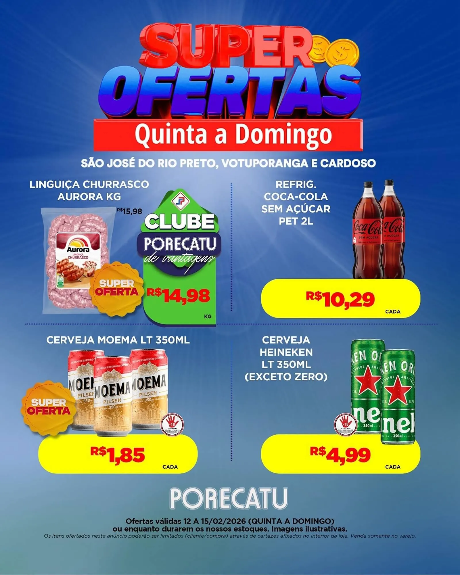 Encarte de Catálogo Supermercado Porecatu 12 de fevereiro até 15 de fevereiro 2026 - Pagina 4