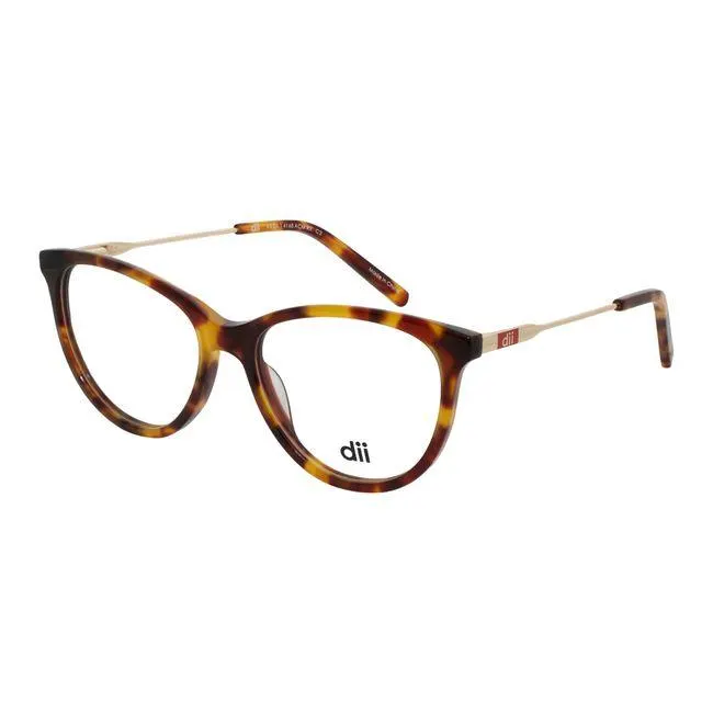 Armação de Óculos de Grau Feminina Dii Collection Gatinho 4168 Cor Demi Amarelo