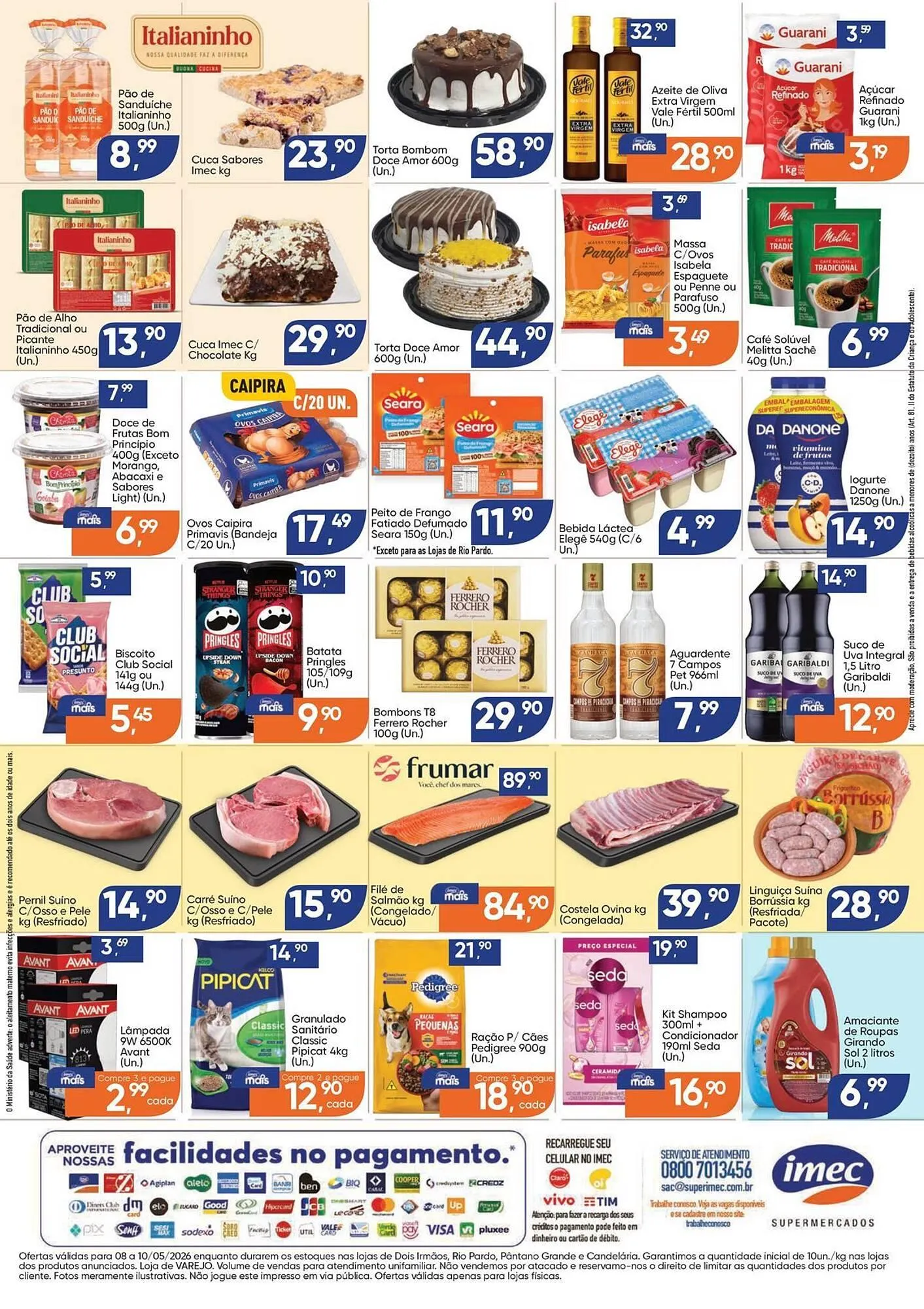 Encarte de Catálogo Imec Supermercados 8 de maio até 10 de maio 2026 - Pagina 2