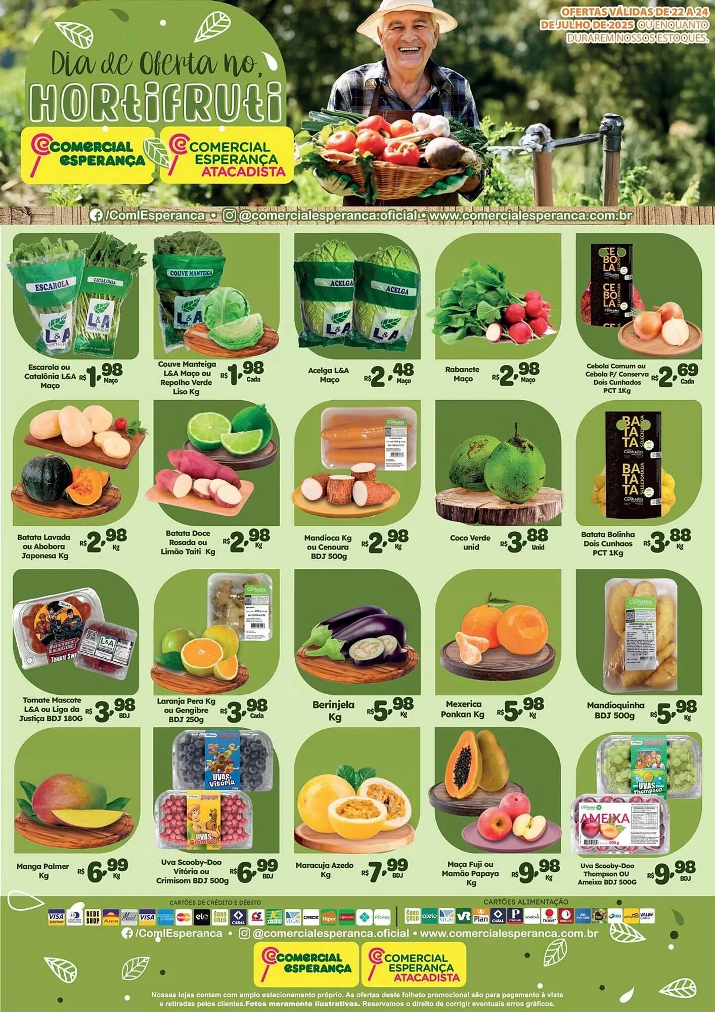 Encarte de Catálogo Comercial Esperança 22 de julho até 24 de julho 2025 - Pagina 1
