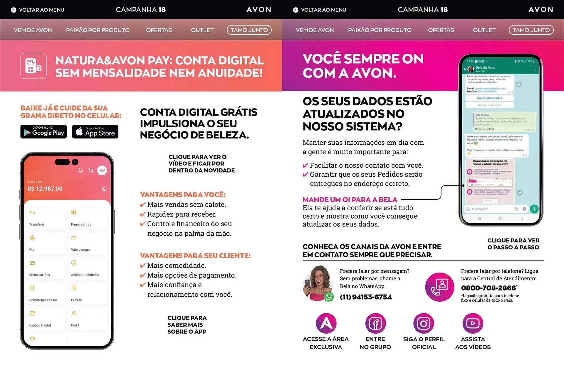 Encarte de Catálogo Avon 22 de junho até 22 de julho 2023 - Pagina 52