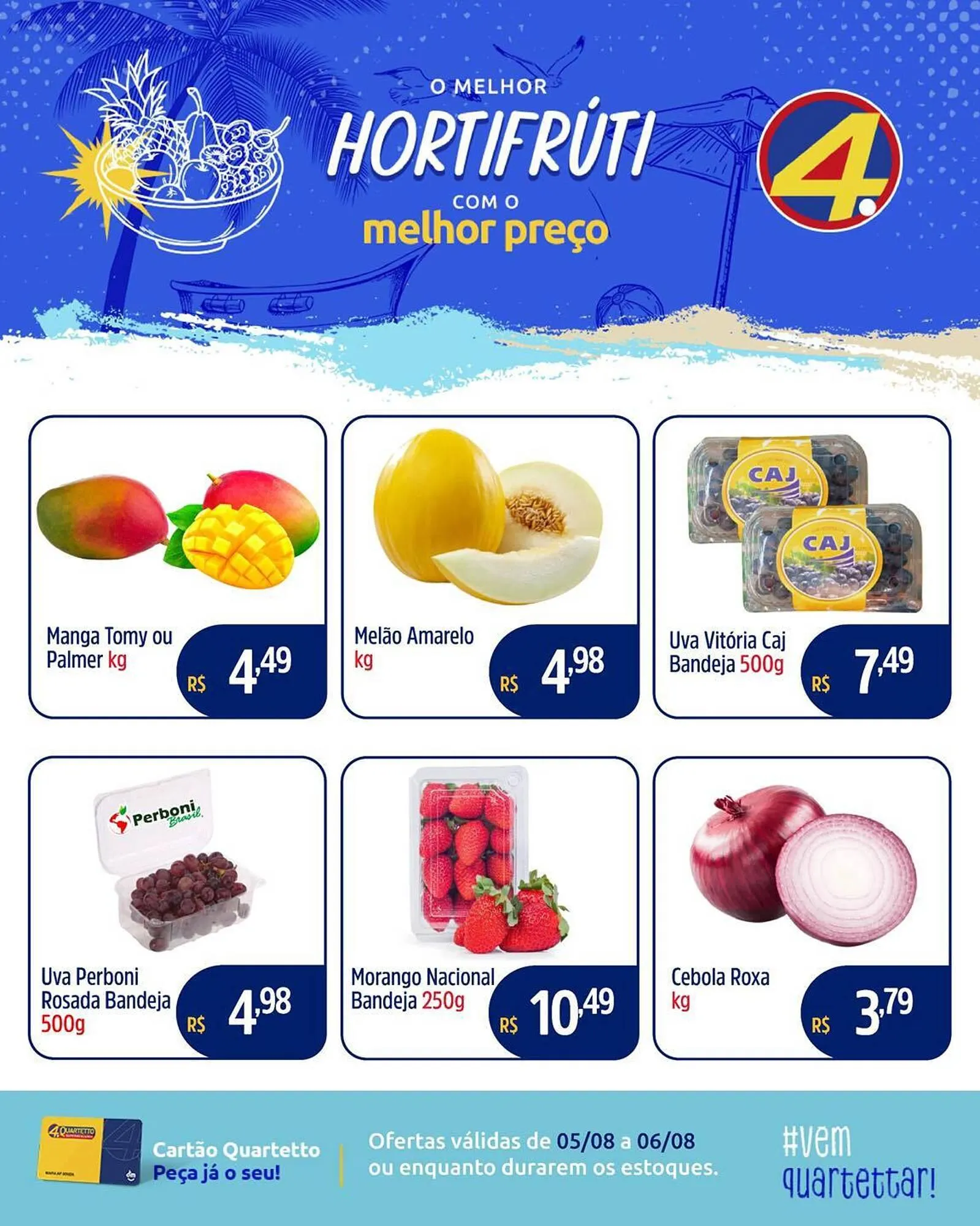 Encarte de Catálogo Quartetto Supermercados 5 de agosto até 6 de agosto 2025 - Pagina 2