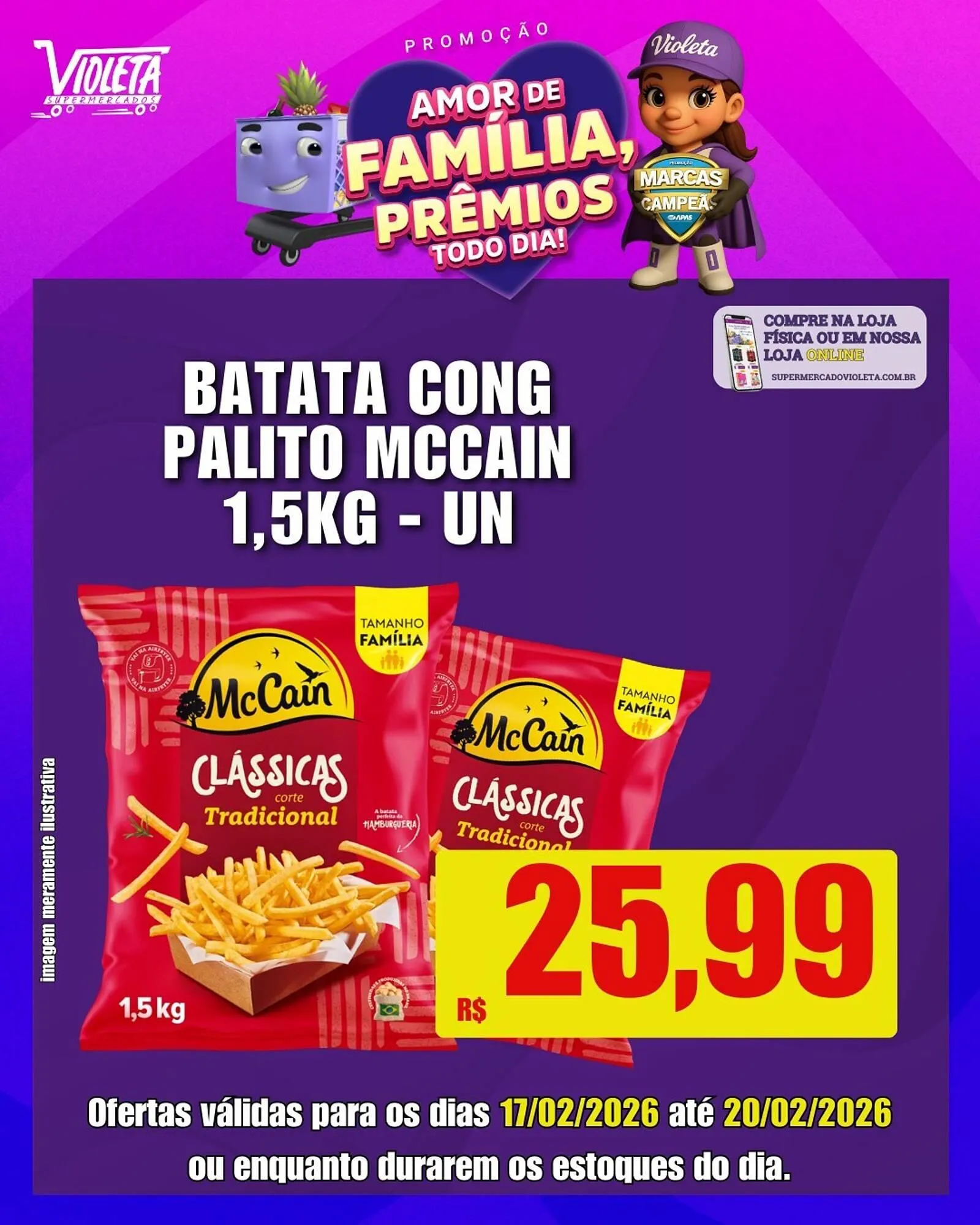 Encarte de Catálogo Violeta Supermercados 17 de fevereiro até 20 de fevereiro 2026 - Pagina 2