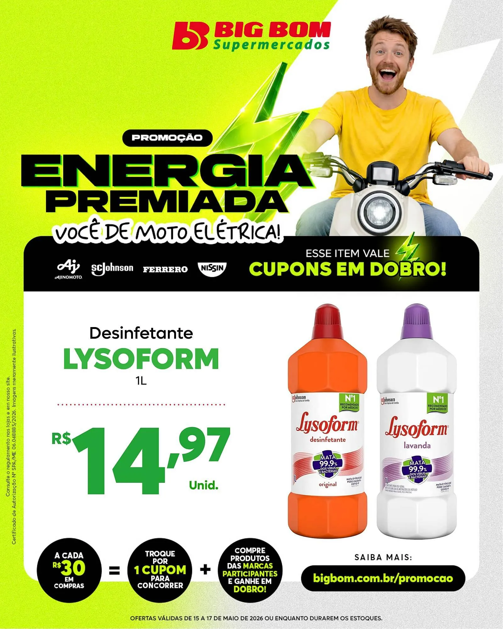 Encarte de Catálogo Big Bom Supermercados 15 de maio até 17 de maio 2026 - Pagina 8