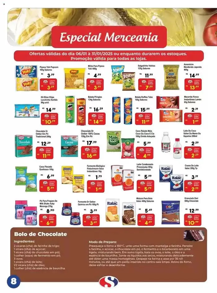 Encarte de Encarte Semar Supermercado 7 de janeiro até 31 de janeiro 2025 - Pagina 18