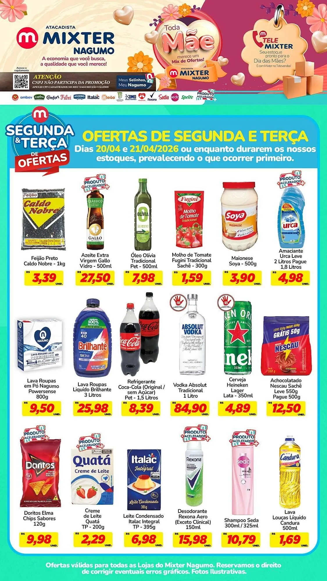 Encarte de Folheto Nagumo 20 de abril até 21 de abril 2026 - Pagina 1