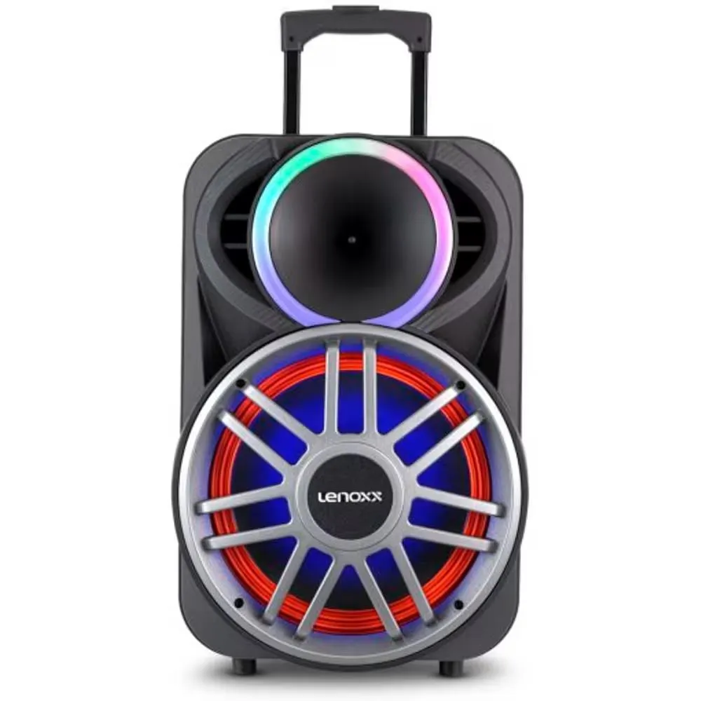 Caixa de Som Amplificada Lenoxx LCA15 900W Preta Bivolt