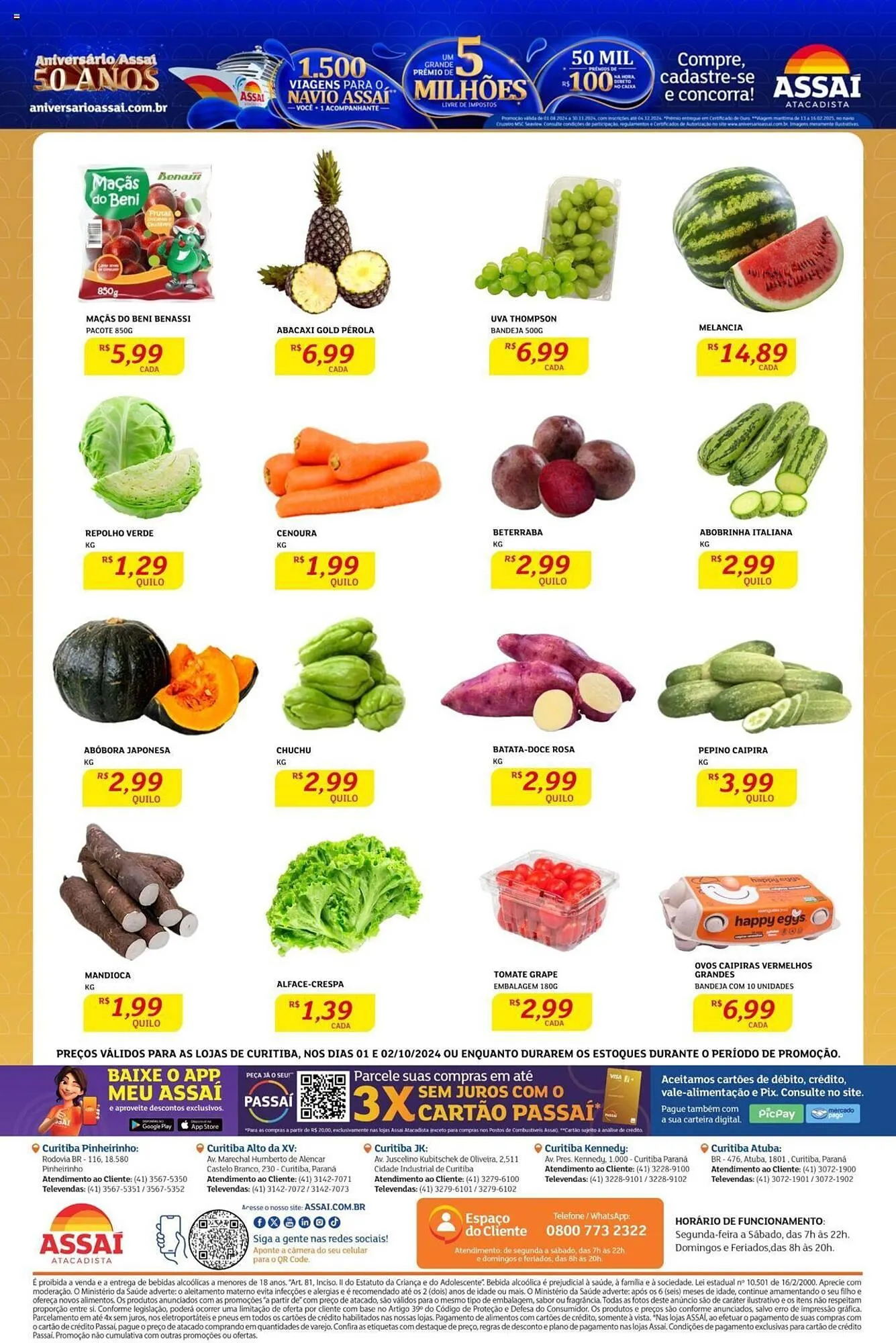 Encarte de Catálogo Assaí Atacadista 1 de outubro até 2 de outubro 2024 - Pagina 2