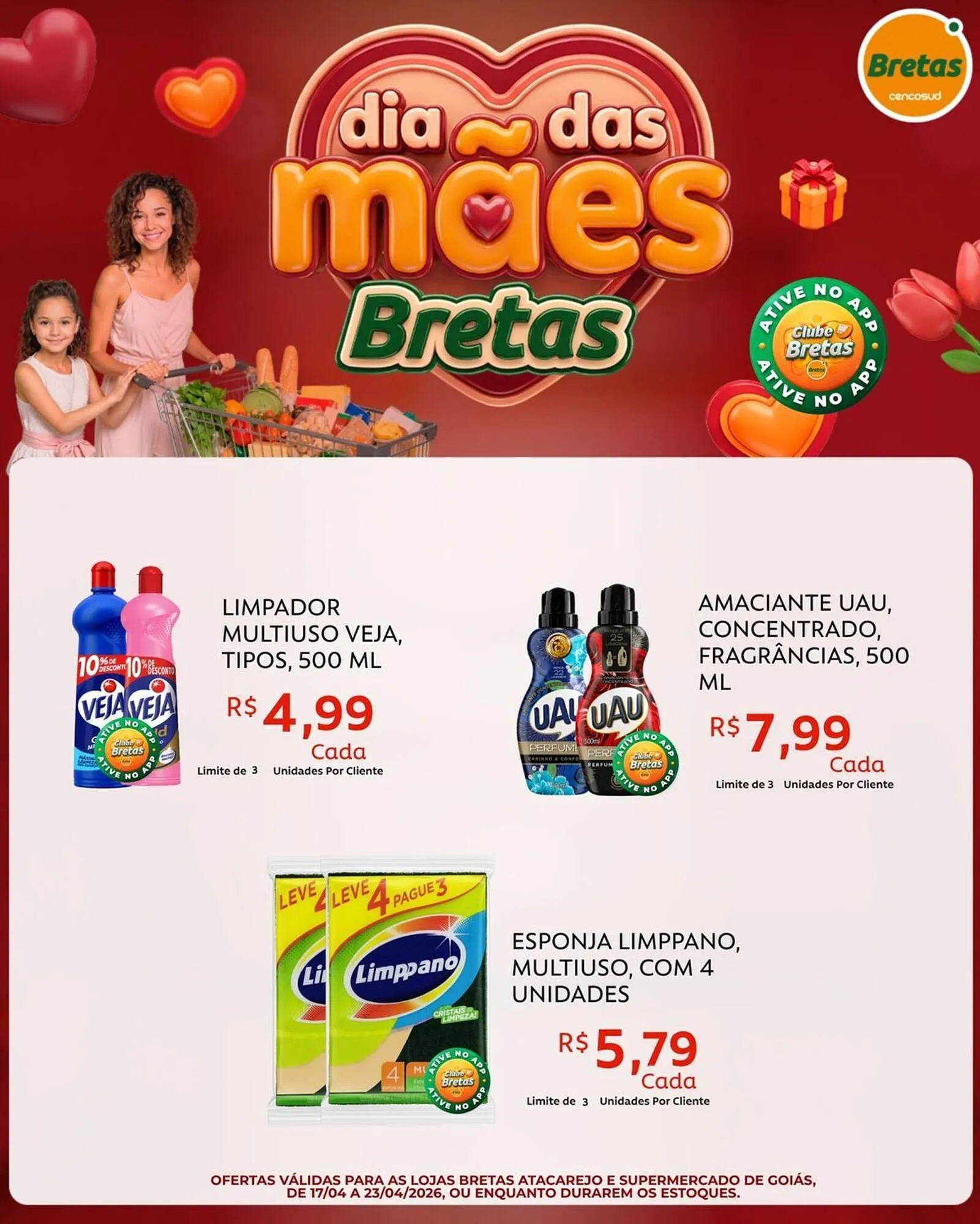 Encarte de Catálogo Supermercados Bretas 17 de abril até 23 de abril 2026 - Pagina 3