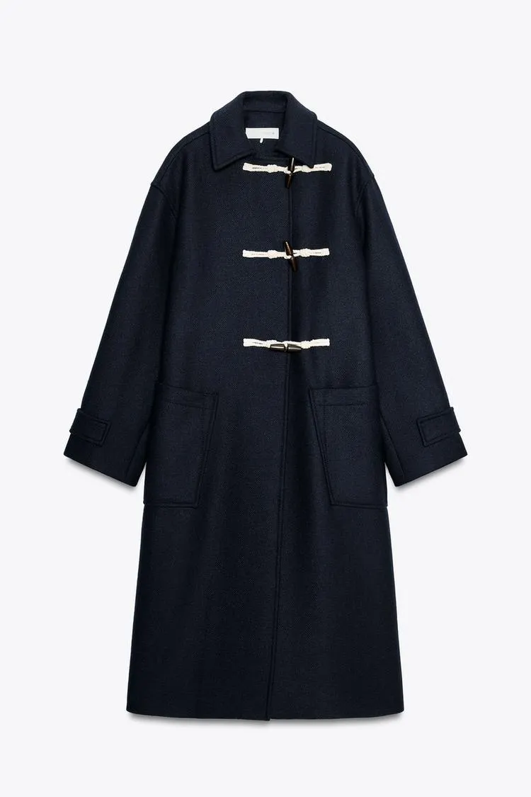 CASACO CRUZADO COM ALAMARES