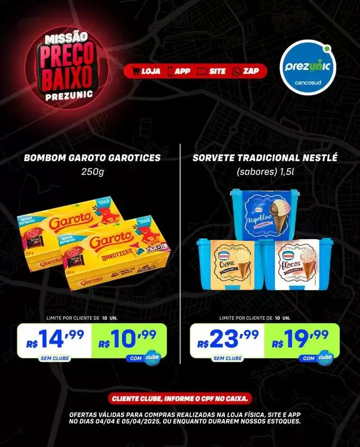 Encarte de Encarte Prezunic 4 de abril até 5 de abril 2025 - Pagina 2