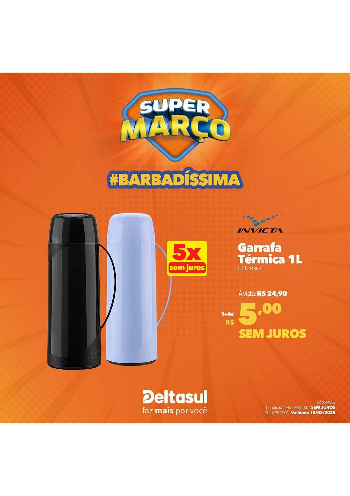 Encarte de Catálogo Deltasul 3 de março até 18 de março 2025 - Pagina 1