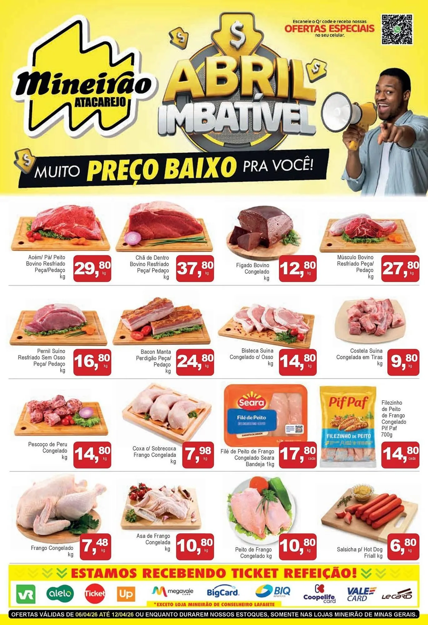 Encarte de Folheto Mineirão Atacarejo 6 de abril até 12 de abril 2026 - Pagina 1