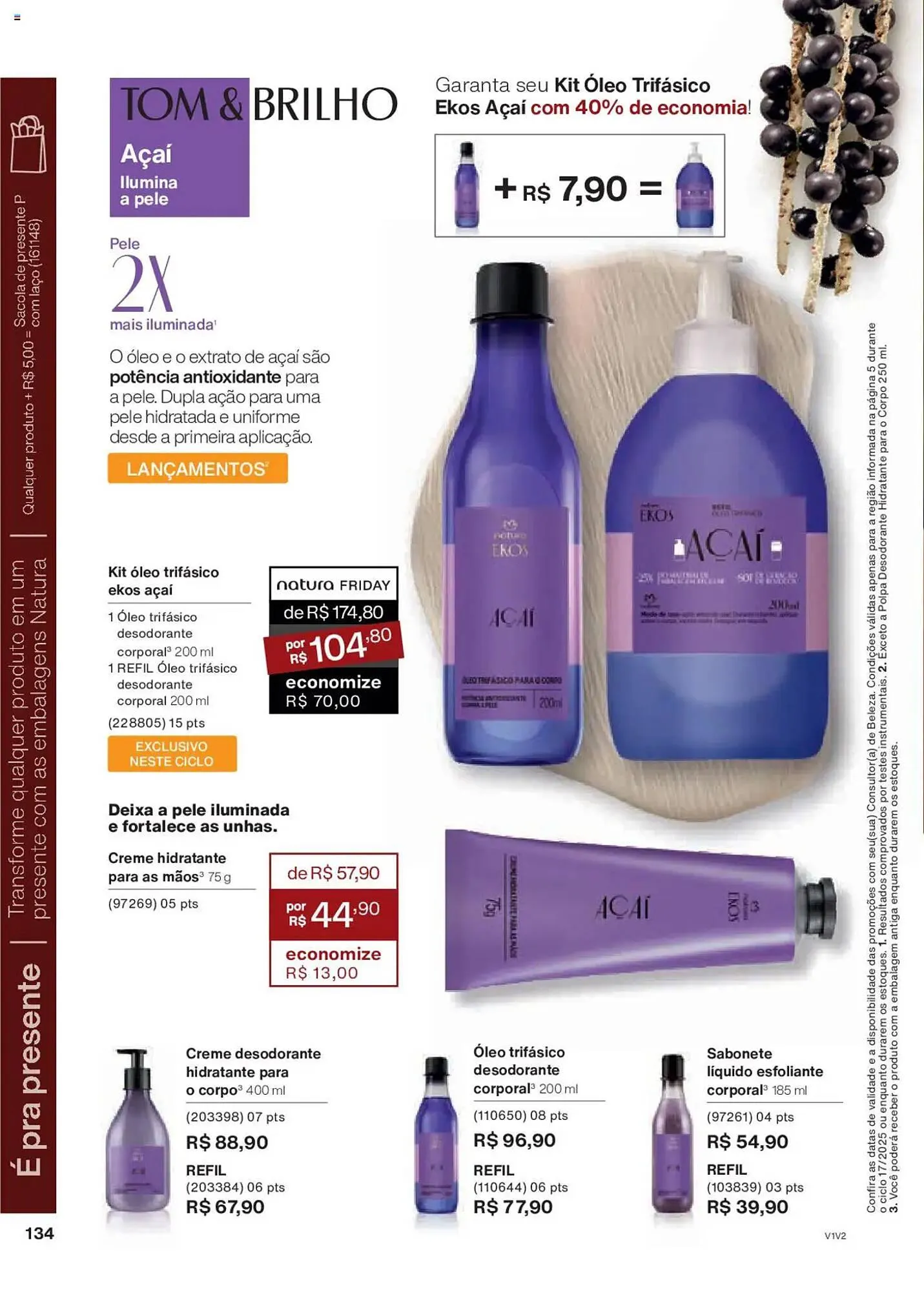 Encarte de Catálogo Natura 14 de outubro até 4 de novembro 2025 - Pagina 134