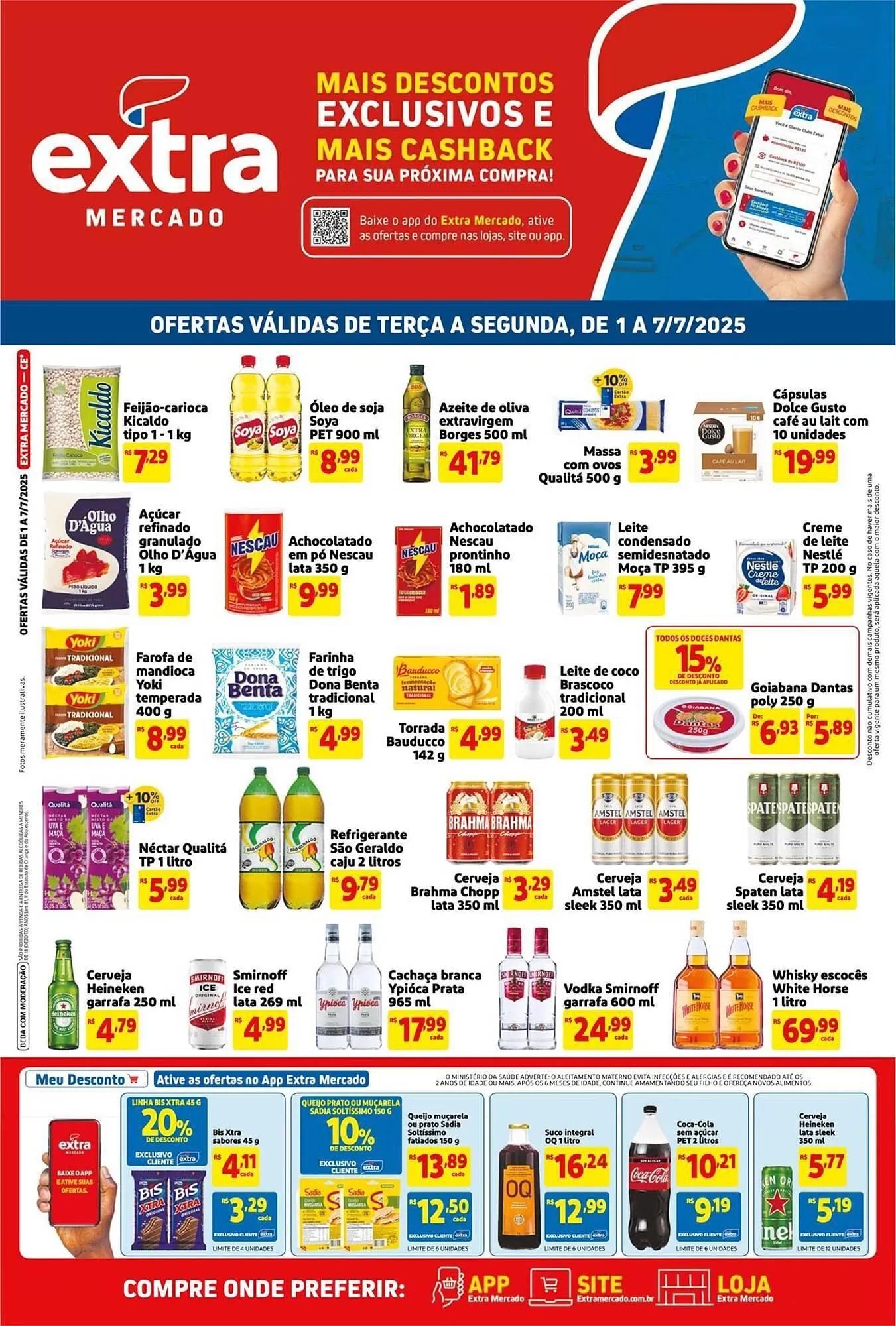 Encarte de Catálogo Extra 1 de julho até 7 de julho 2025 - Pagina 1