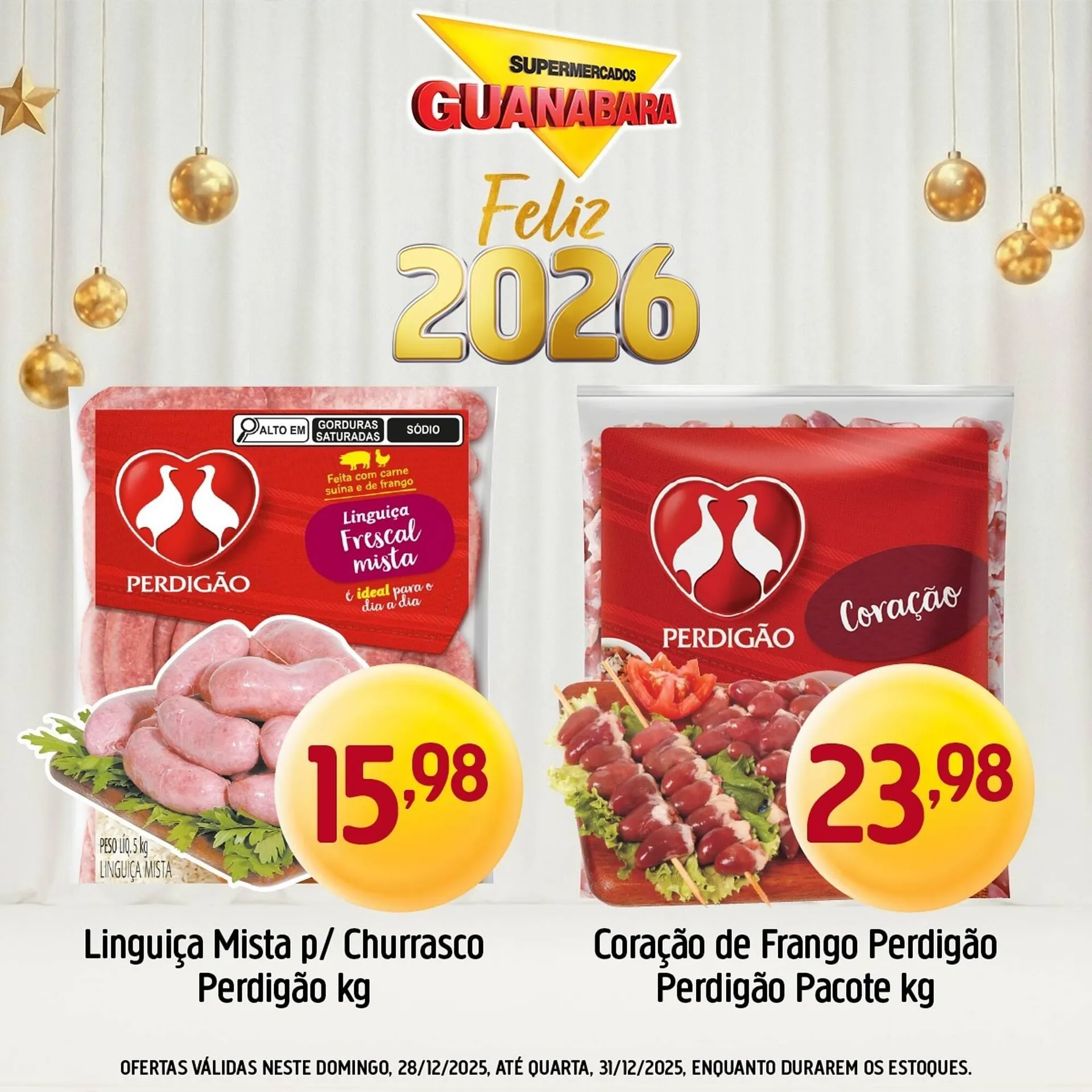 Encarte de Encarte Supermercados Guanabara 28 de dezembro até 31 de dezembro 2025 - Pagina 1
