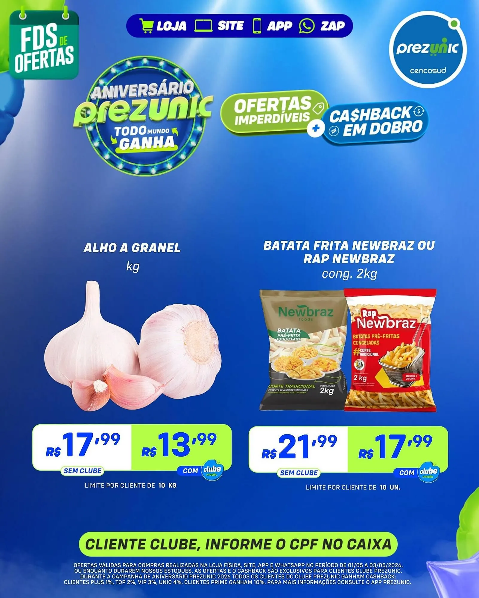 Encarte de Encarte Prezunic 1 de maio até 3 de maio 2026 - Pagina 6