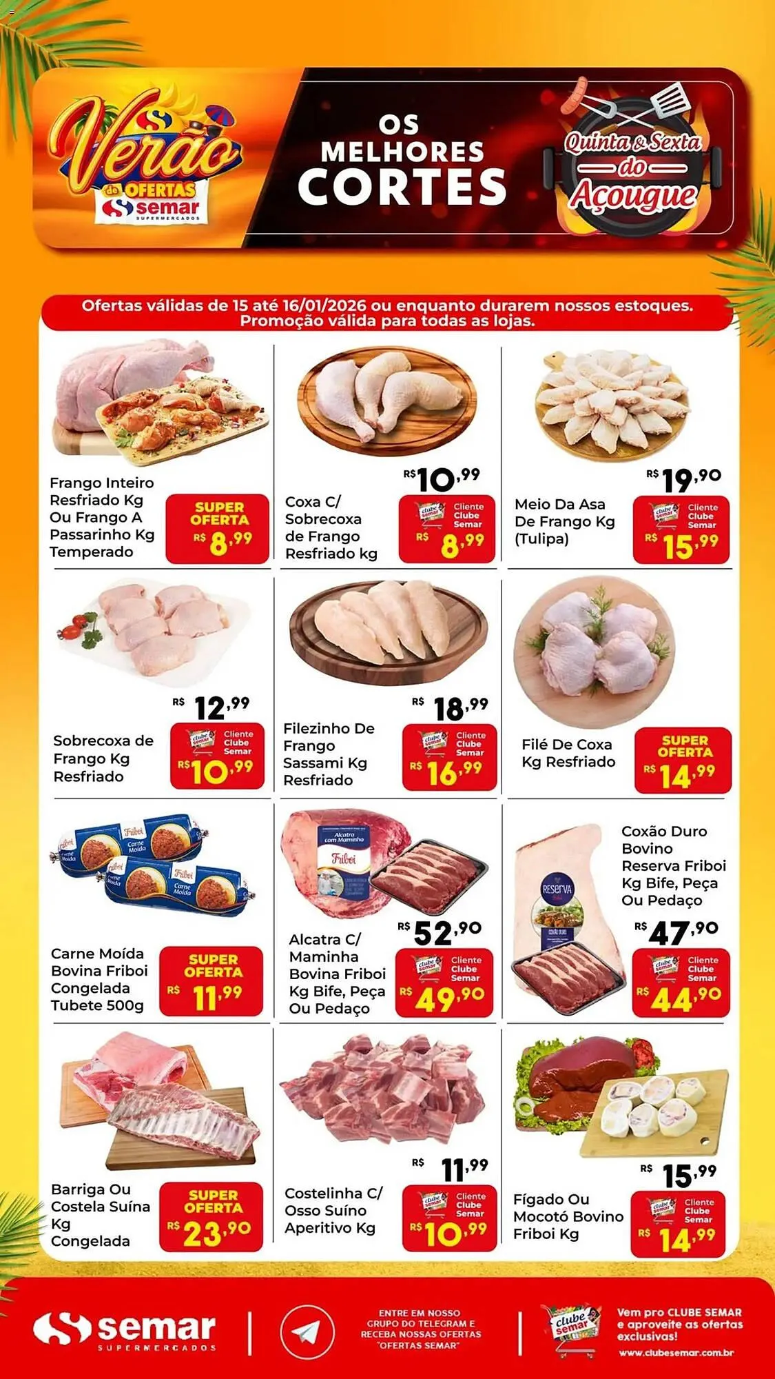 Encarte de Folheto Semar Supermercado 15 de janeiro até 16 de janeiro 2026 - Pagina 1