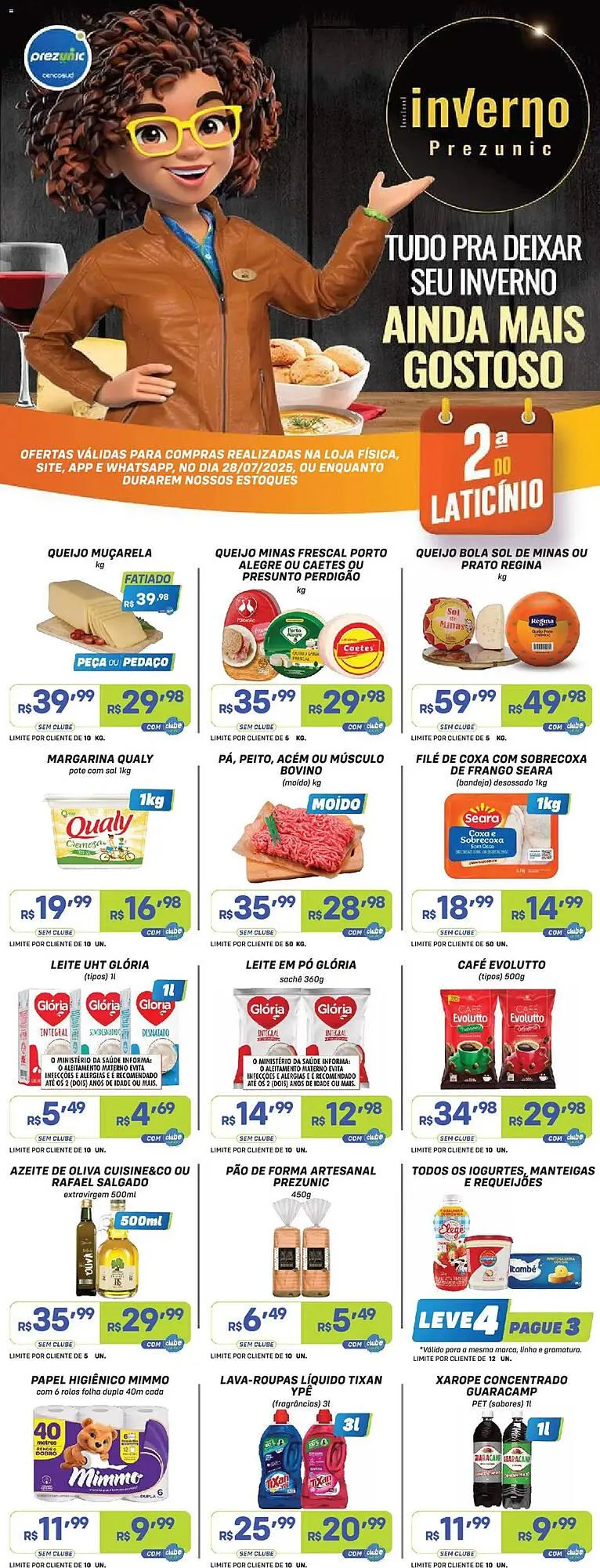 Encarte de Catálogo Prezunic 28 de julho até 29 de julho 2025 - Pagina 1