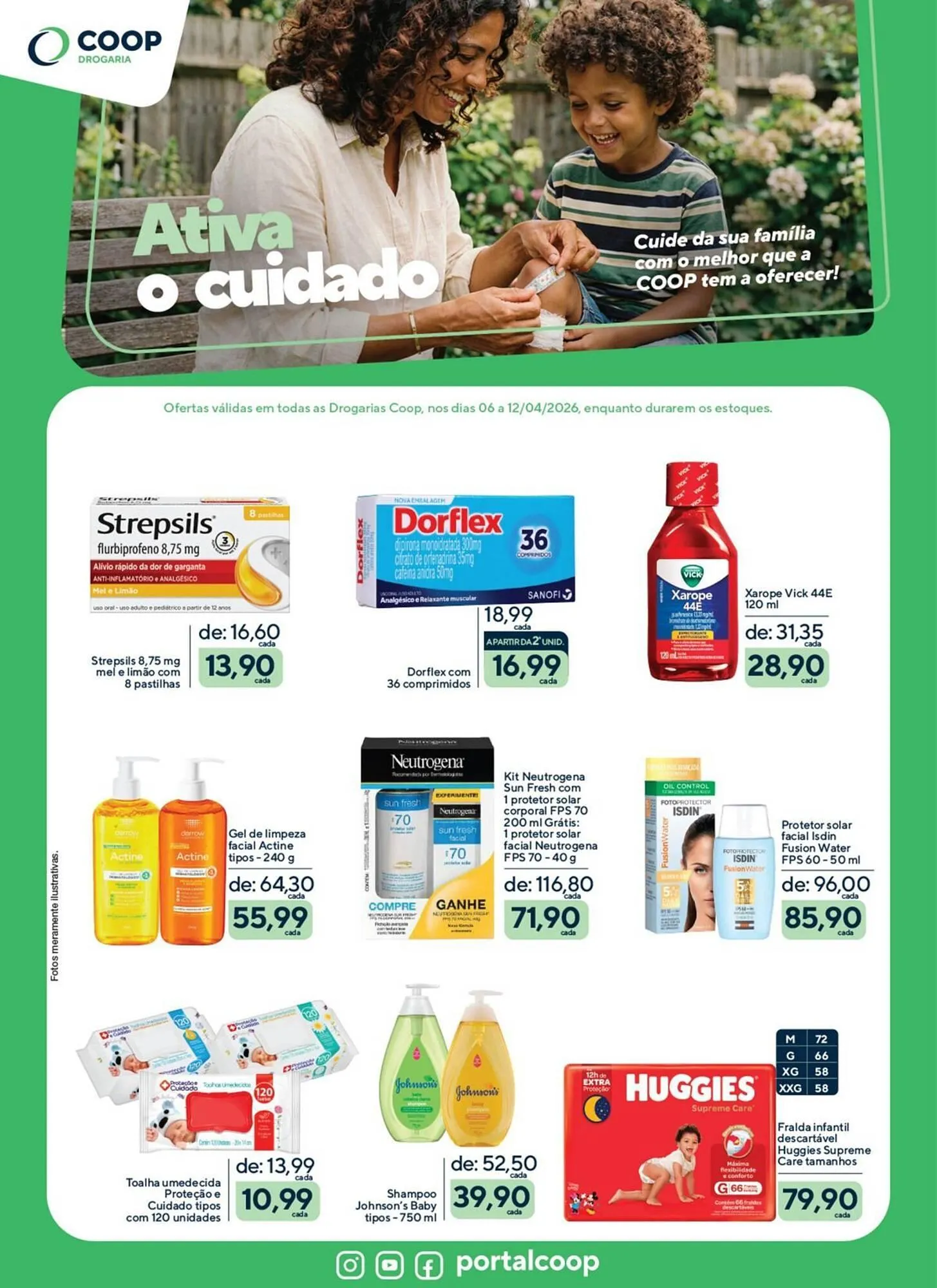 Encarte de Catálogo Drogaria Coop 6 de abril até 12 de abril 2026 - Pagina 1