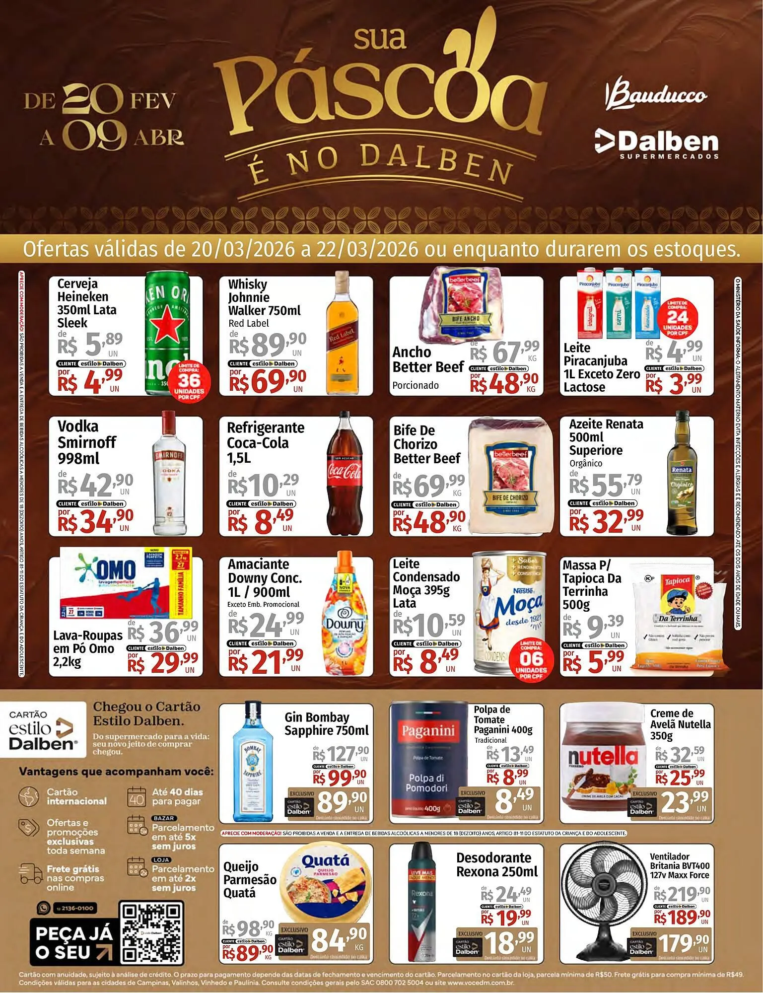 Encarte de Catálogo Supermercado Dalben 16 de março até 22 de março 2026 - Pagina 1