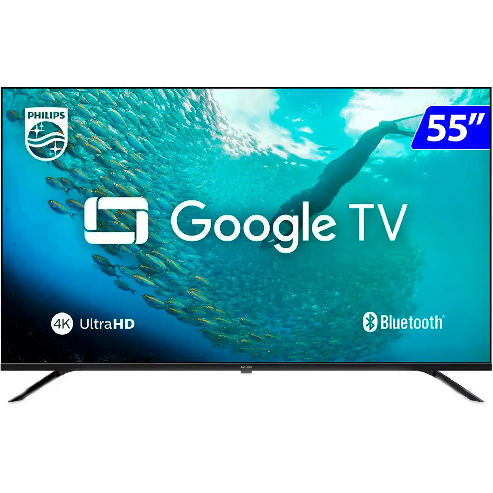 Smart TV Philips LED 55" 4K UHD Wi-Fi Google TV