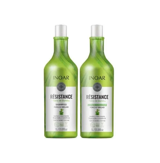Kit Shampoo + Condicionador Inoar Resistance Bambu 1L