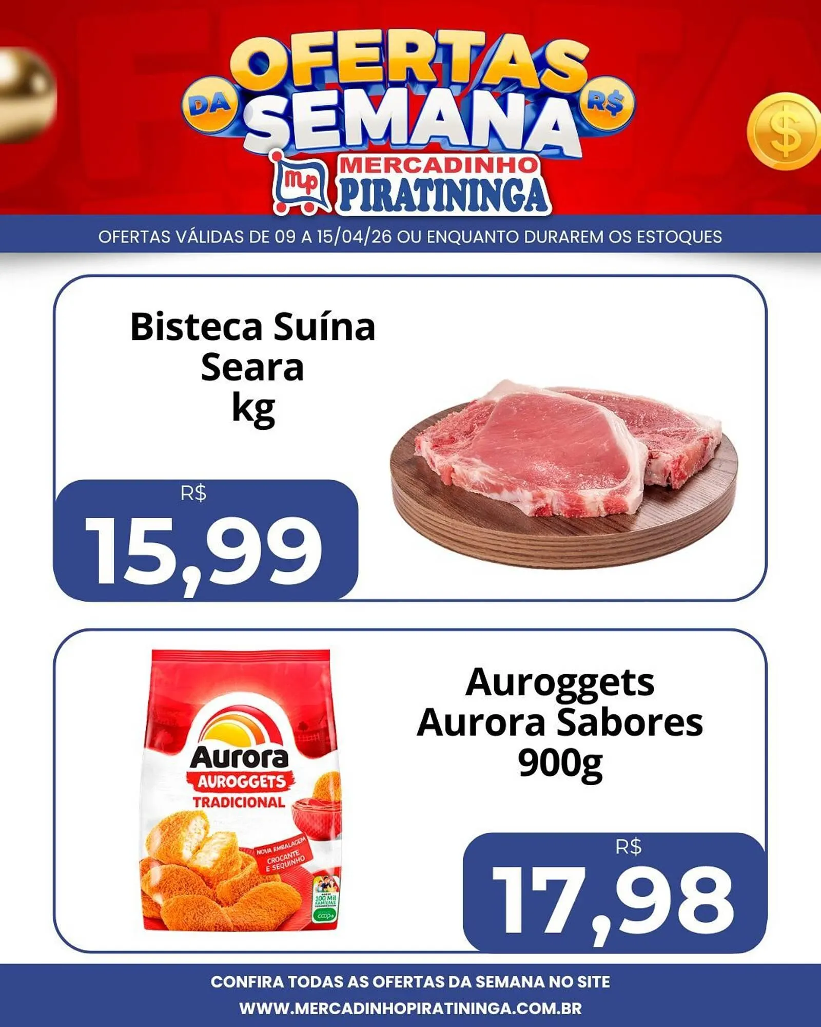 Encarte de Catálogo Mercadinho Piratininga 9 de abril até 15 de abril 2026 - Pagina 2