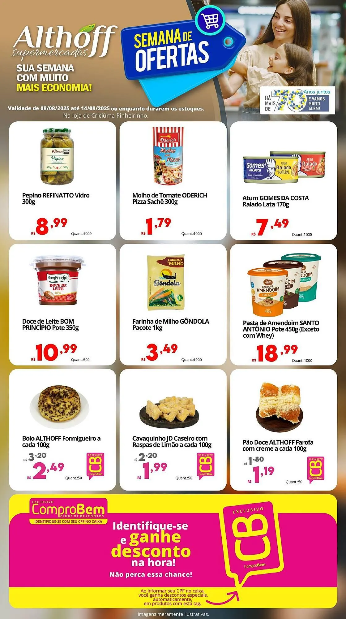 Encarte de Catálogo Althoff Supermercados 8 de agosto até 14 de agosto 2025 - Pagina 1