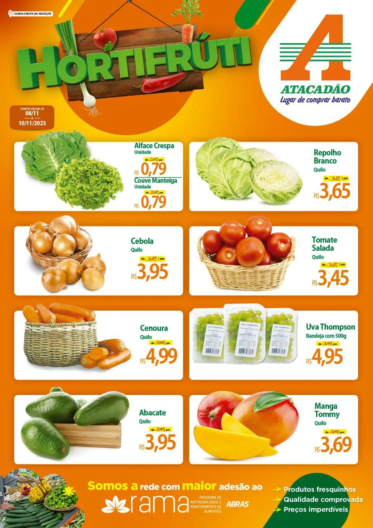 Encarte de Atacadão - PE - Olinda e Recife (Avenida Recife) 8 de novembro até 10 de novembro 2023 - Pagina 1