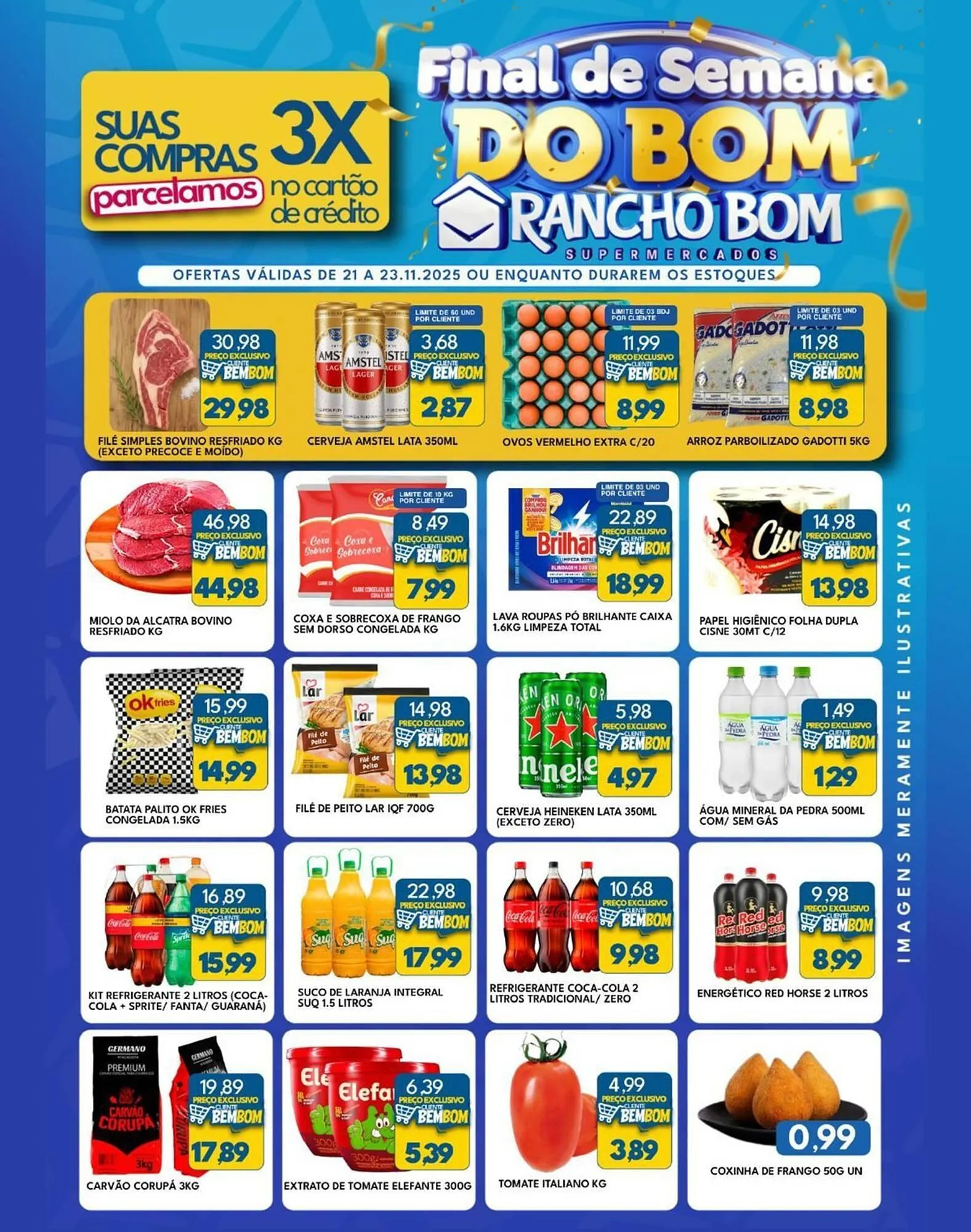 Encarte de Catálogo Rancho Bom Supermercados 21 de novembro até 23 de novembro 2025 - Pagina 1