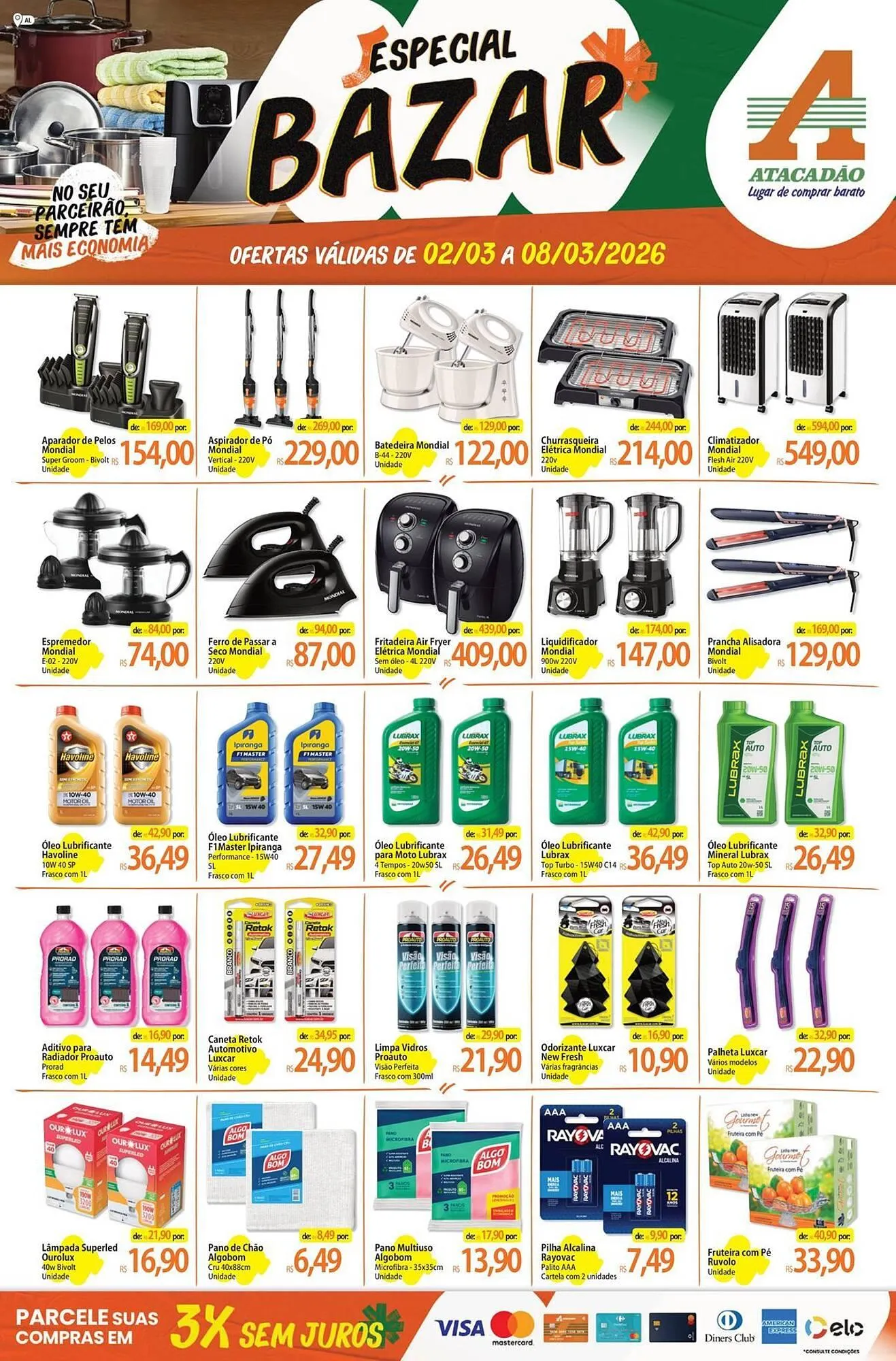Encarte de Folheto Atacadão 2 de março até 8 de março 2026 - Pagina 1