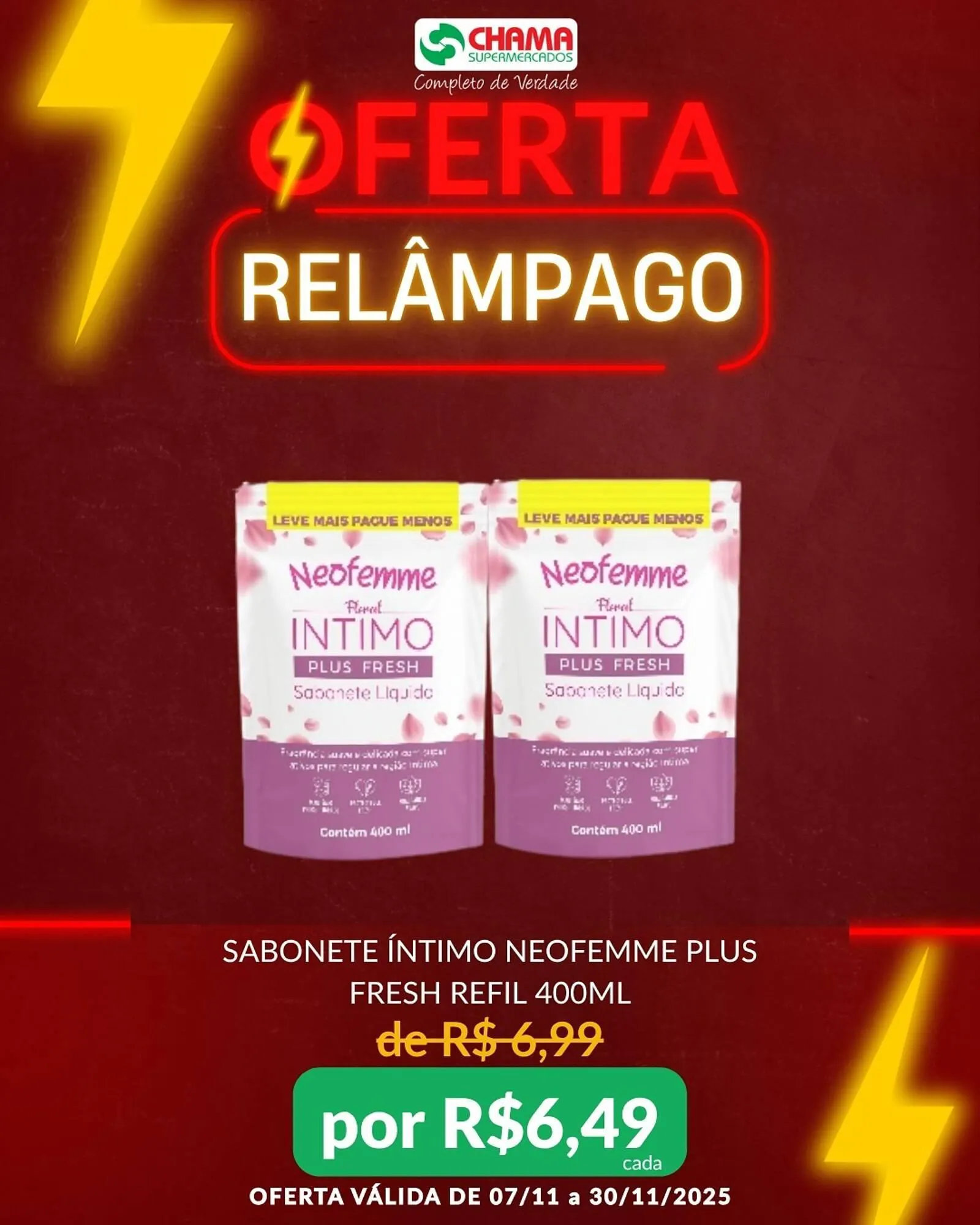 Encarte de Catálogo Chama Supermercados 7 de novembro até 30 de novembro 2025 - Pagina 1