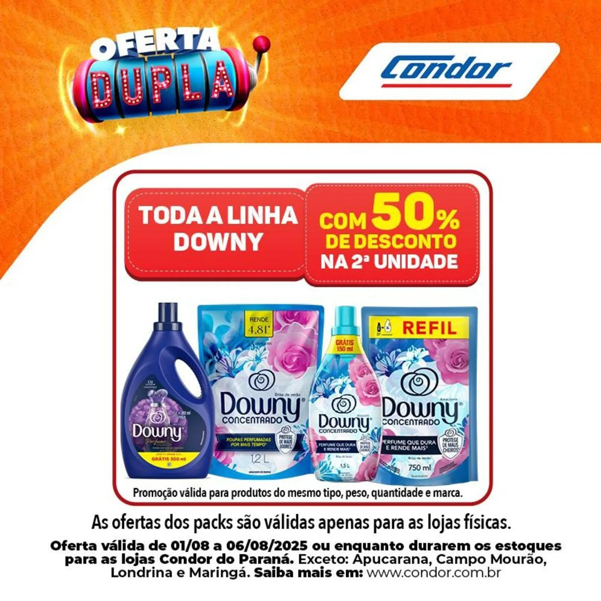 Encarte de Catálogo Supermercados Condor 4 de agosto até 6 de agosto 2025 - Pagina 1