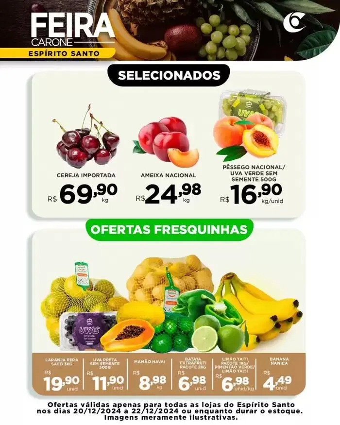 Encarte de Feira Carone 20 de dezembro até 22 de dezembro 2024 - Pagina 1