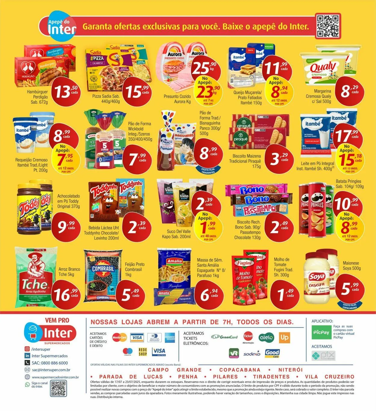 Encarte de Inter Supermercados 14 de julho até 23 de julho 2025 - Pagina 2