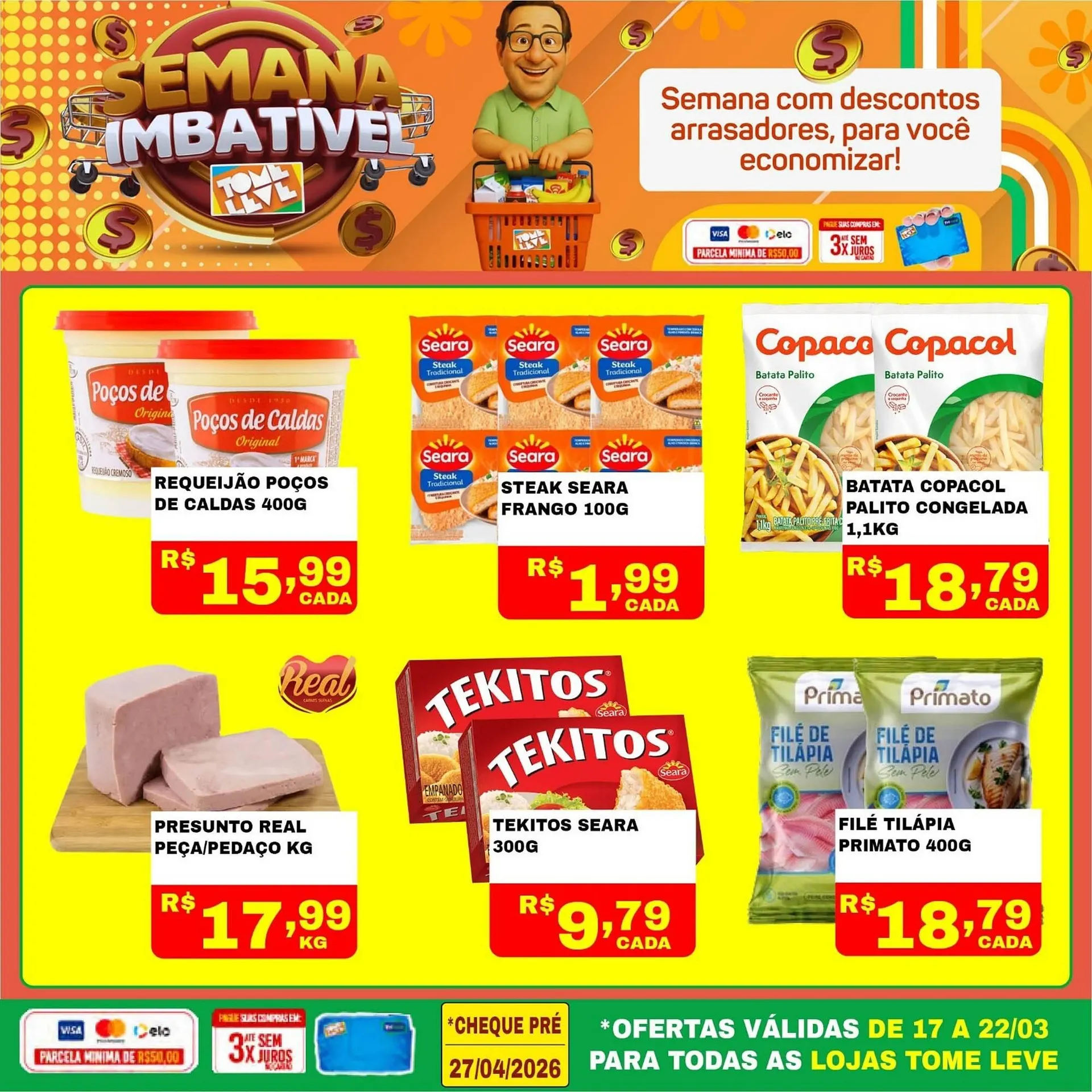 Encarte de Catálogo Tome Leve 17 de março até 22 de março 2026 - Pagina 1