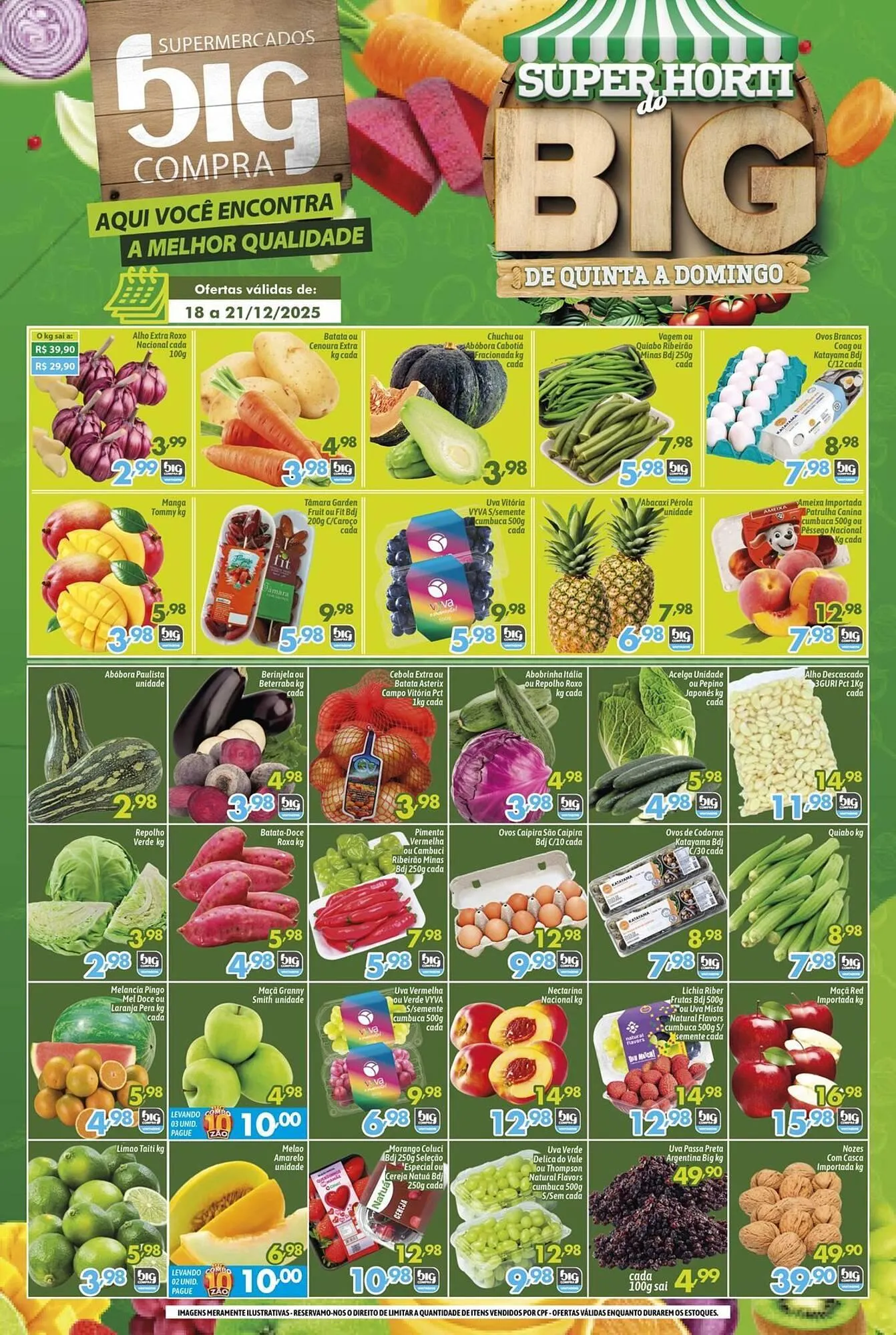 Encarte de Catálogo Supermercados Big Compra 18 de dezembro até 21 de dezembro 2025 - Pagina 1