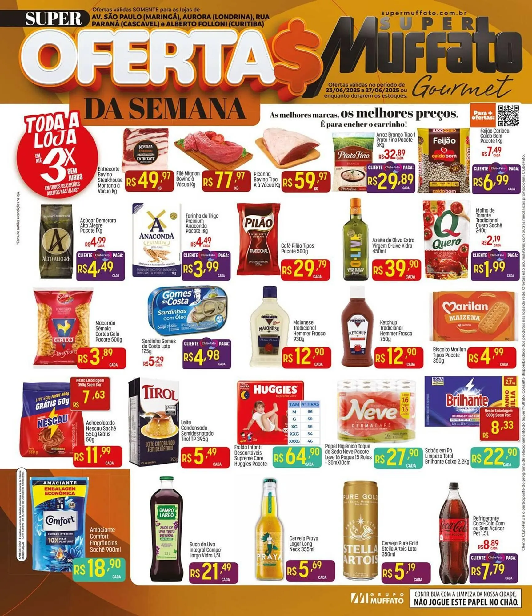 Encarte de Catálogo Muffato 23 de junho até 27 de junho 2025 - Pagina 1